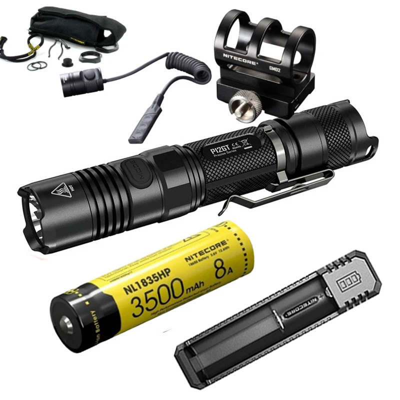 NITECORE P12GT тактический фонарик CREE светодиодный HI V3 макс. 1000 люмен дальность луча 320 м