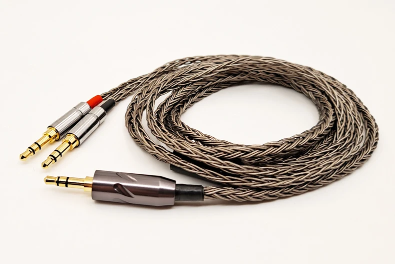 16-core braided 6N 3.5mm OCC Audio Cable For HiFiMAN Sundara Ananda HE1000SE HE6se HE5se HE-X4 HE4XX HE-400i 2020 Headphones | Электроника