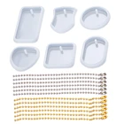 Висячая прессформа смолы геометрическая форма неправильной прямоугольной формы круг кулон силиконовая форма сделай сам ремесла Ювелирные изделия форма брелок