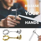 Кольцо для сигарет с рисунком черепа, регулируемый держатель для сигарет с толстым дымчатым покрытием