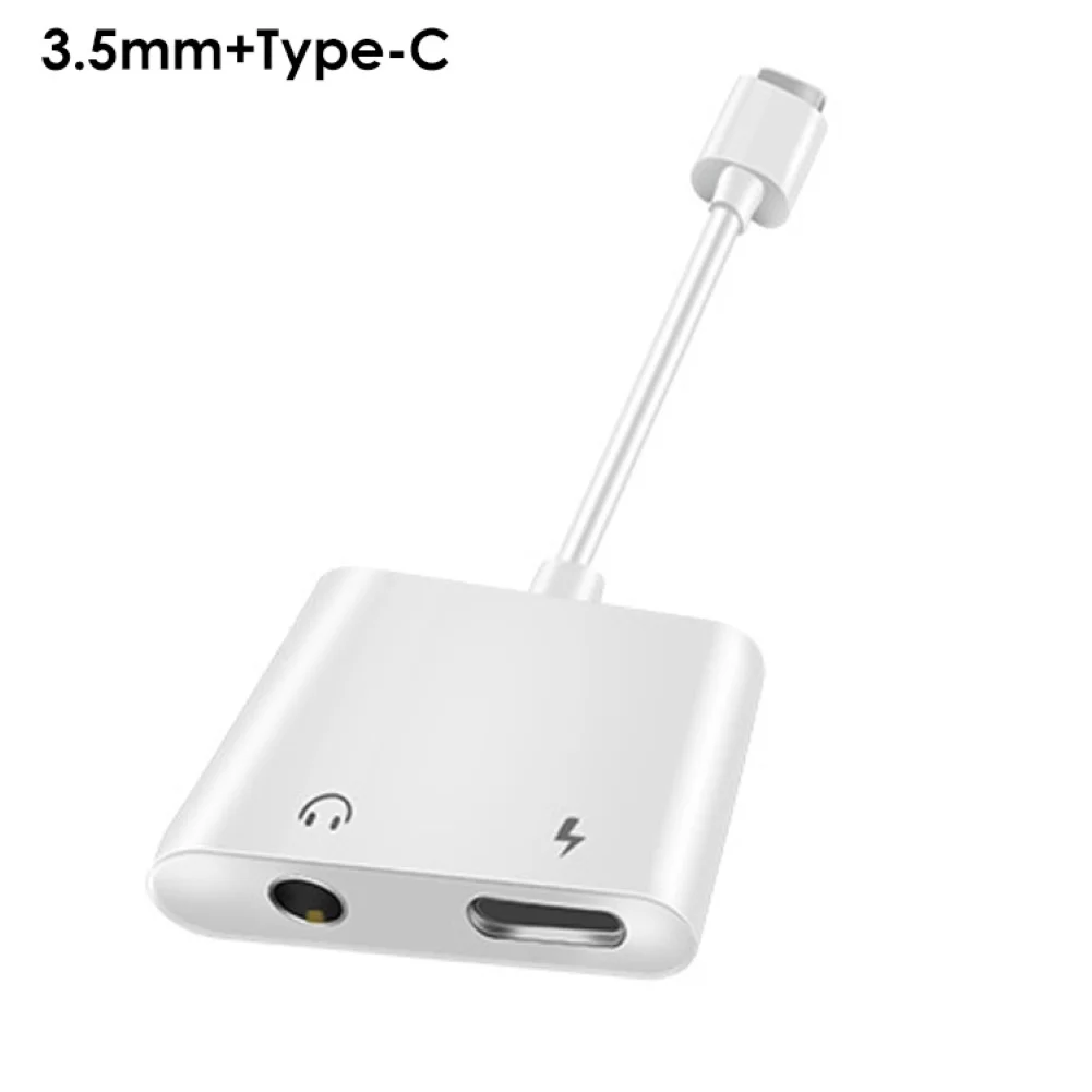 

Dual Type-C Digital Audio Earphone Adapter Fast Charging Calling High Voltage Adapter Cable Converter For Huawei Xiaomi Phone