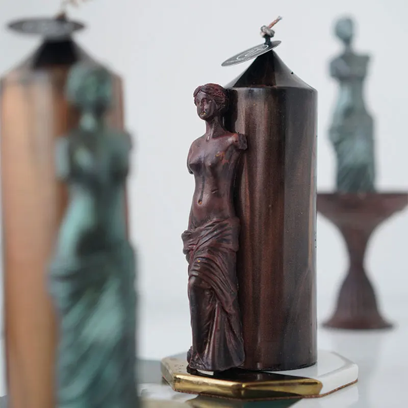 Малый размер сломанной руки богиня декоративная свечеобразная пресс форм