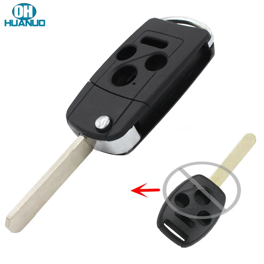 3 + 1/4 кнопочный чехол с откидной крышкой обновленный для Honda ACCORD CIVIC JAZZ HRV CRV