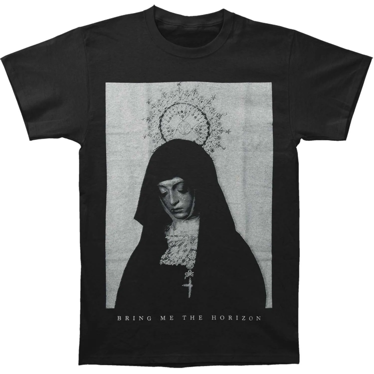

2020 funny t shirt men novelty tshirt Bring Me The Horizon Nun T-shirt