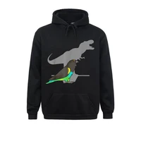 normal funny dinosaur parrot t rex meyers parrot birb memes sweatshirts for men special valentine day hoodie long sleeve clothes