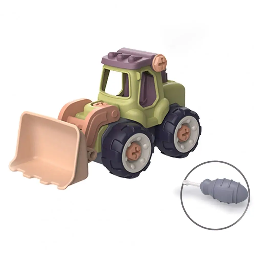 

Minuature Truck Loading Unloading Plastic Assembly Engineering Car Set for Boy Toddle Early Education Toys