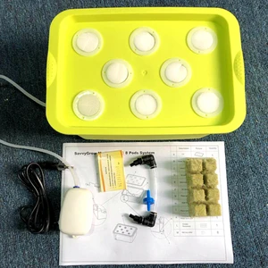 Садовые горшки с системой гидропоники, 8 отверстий, горшок для выращивания растений, комнатный горшок для комнатных растений, бесшумное Выращивание трав