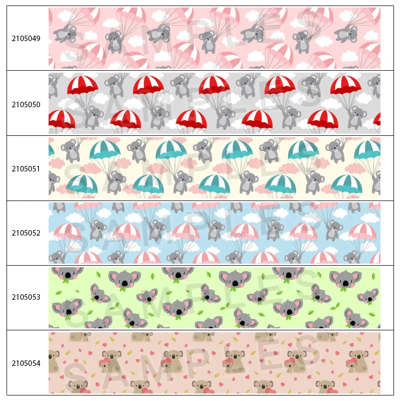 

Cute Koala Grosgrain Ribbon For Hair Bows DIY Crafts Handmade Accessories 10yards