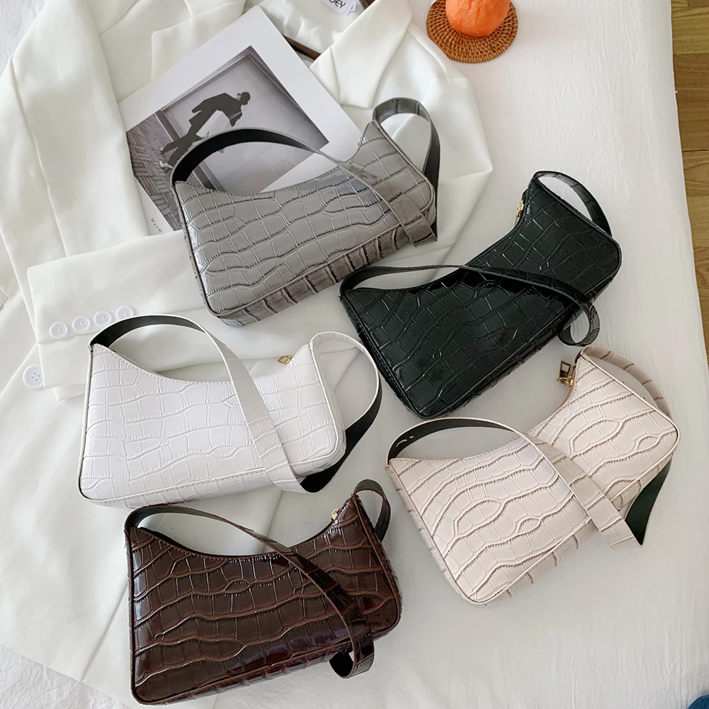 

Элегантная сумка через плечо с узором под кожу аллигатора, женские Сумки из искусственной кожи, женская сумка для покупок, женский кошелек, ...