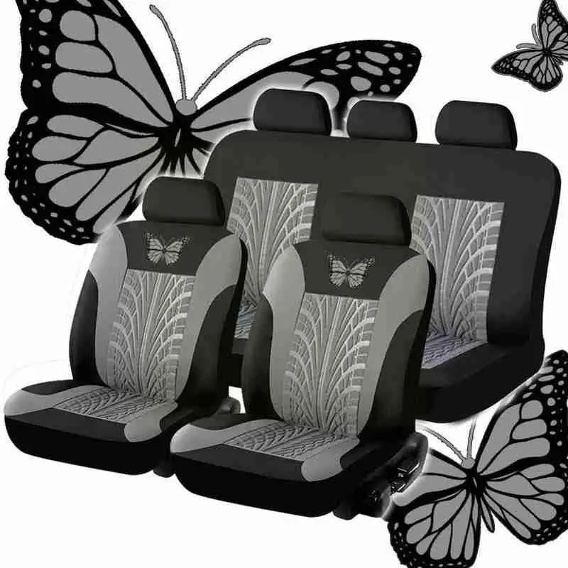

4Pcs Car Universal Seat Covers Set Pattern Styling Coves Accessories Decoration Auto Most Protector Cars Fit Deco E5U7