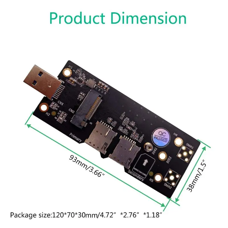 Адаптер NGFF M.2-USB 3 0 с двумя слотами для SIM-карт модуля 3G/4G/5G | Компьютеры и офис