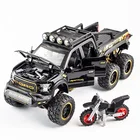 Литая модель автомобиля Ford Raptor 1:28, металлическая модель автомобиля, металлический сплав, автомобиль, пикап, автомобиль со звуком и светом, детская игрушка в подарок