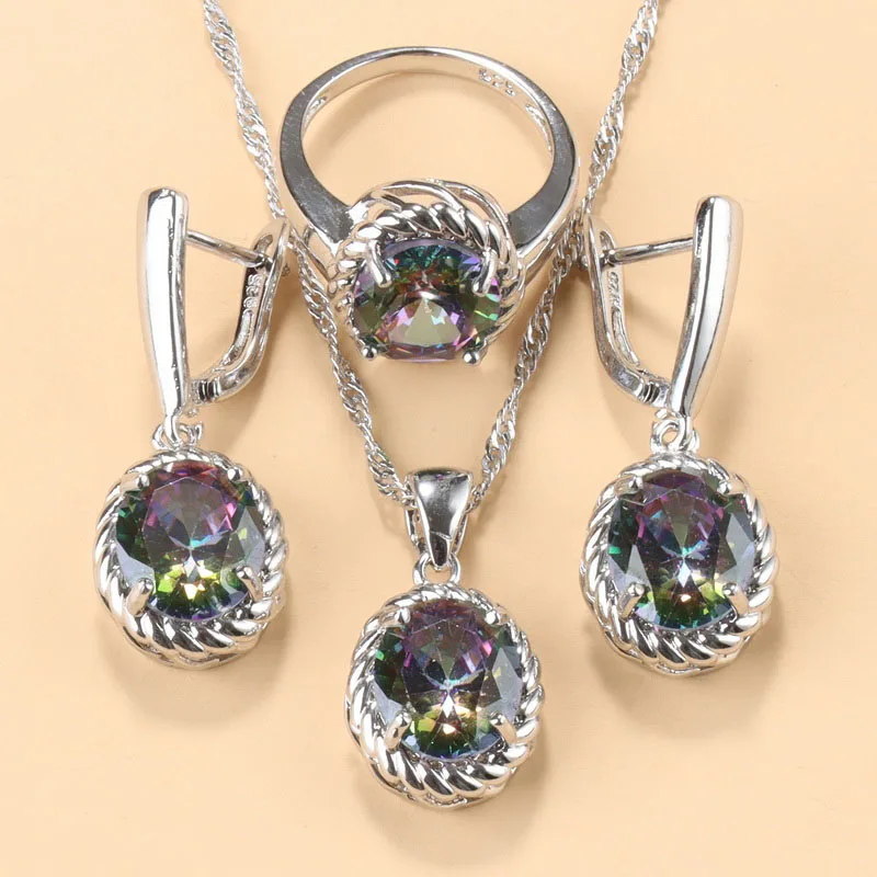 Оптовая цена Свадебный костюм овальные серьги и ожерелье из кубического