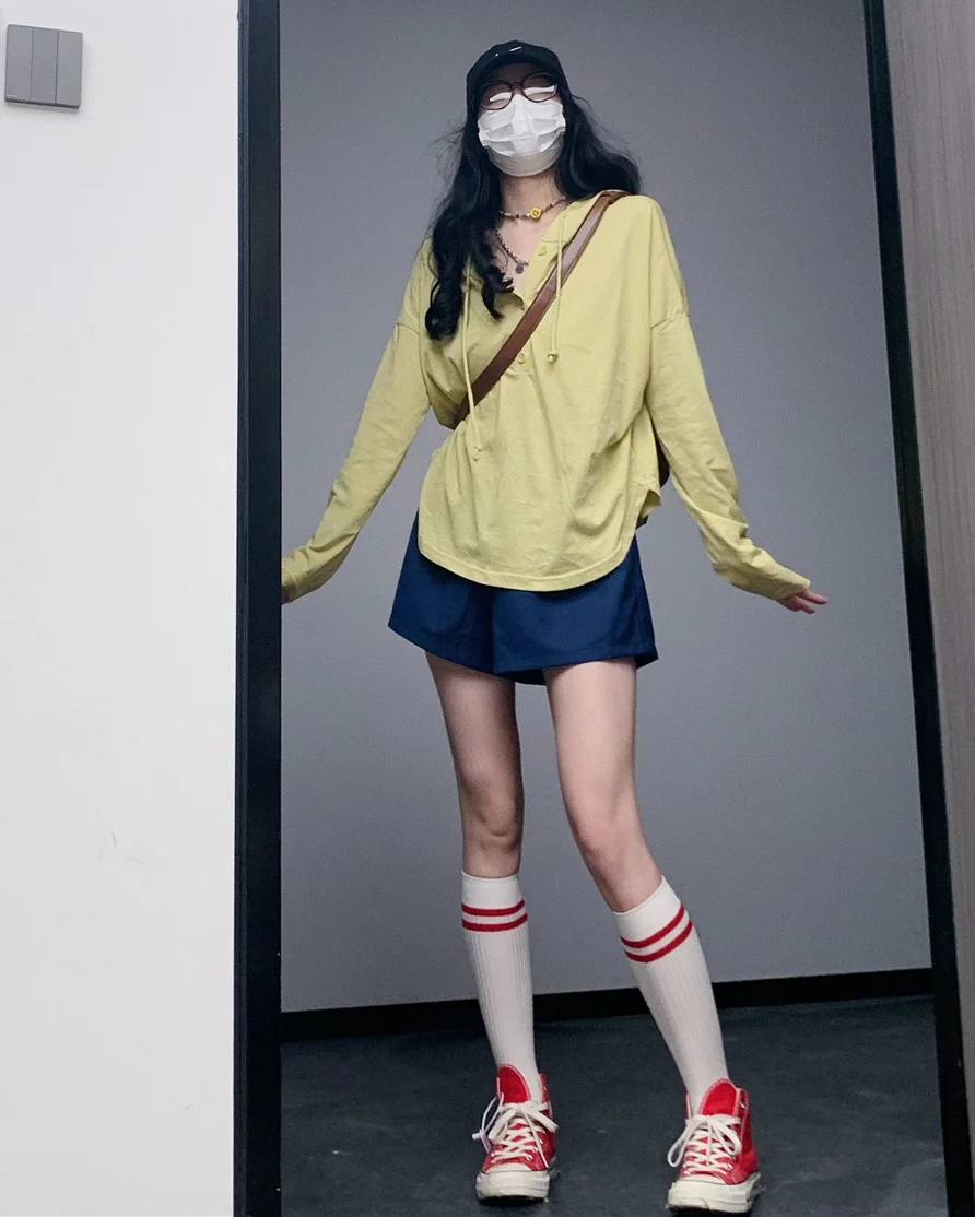 Футболка женская с капюшоном и длинным рукавом для защиты от солнца | Женская