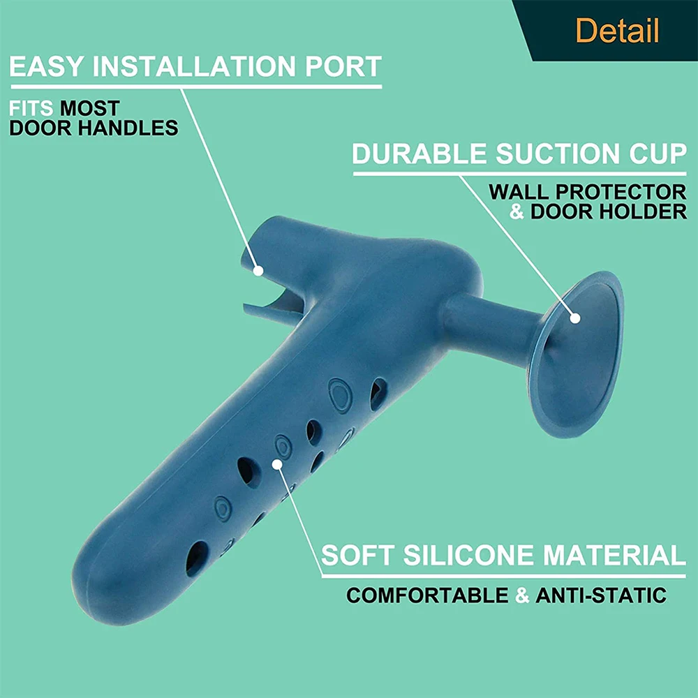 Силиконовая дверная ручка с защитой от столкновений чехол для ручки без