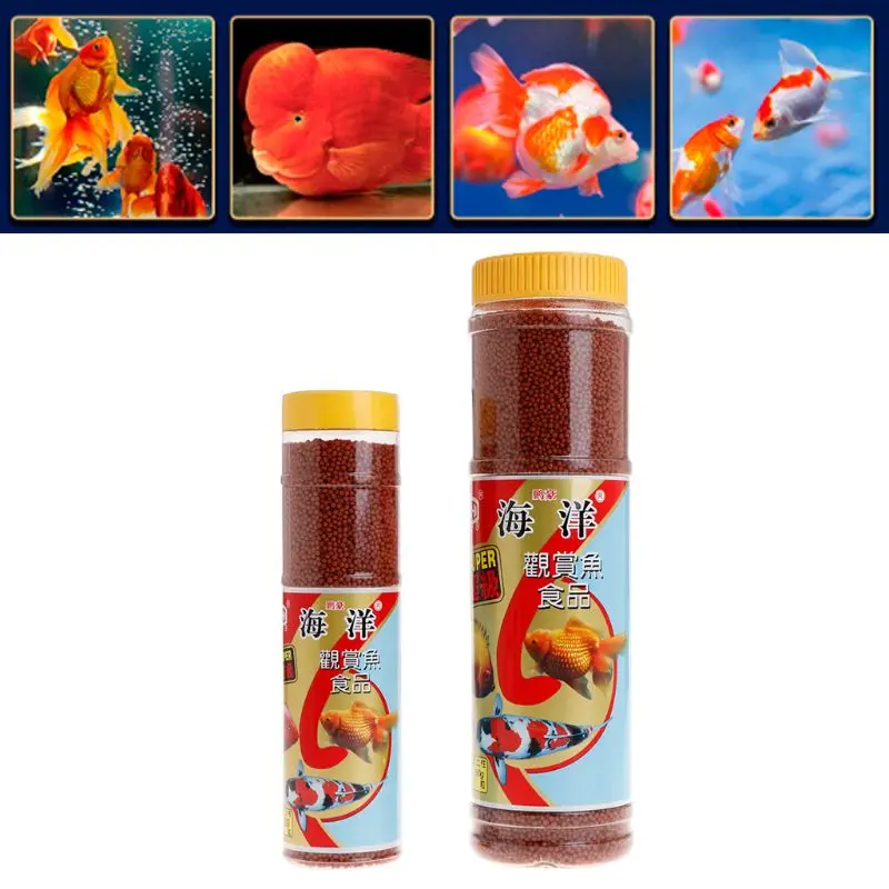 Кормушка для рыб аквариум питание 130 г/280 г протеиновое здоровая Золотая рыбка