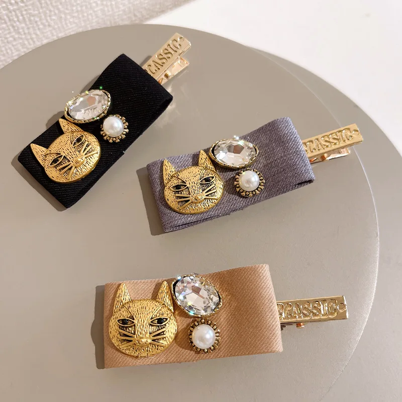 

Заколка для волос «Аллигатор» для женщин и девушек, Шпилька для волос в виде кошки, корейские модные аксессуары для волос ручной работы, опт...