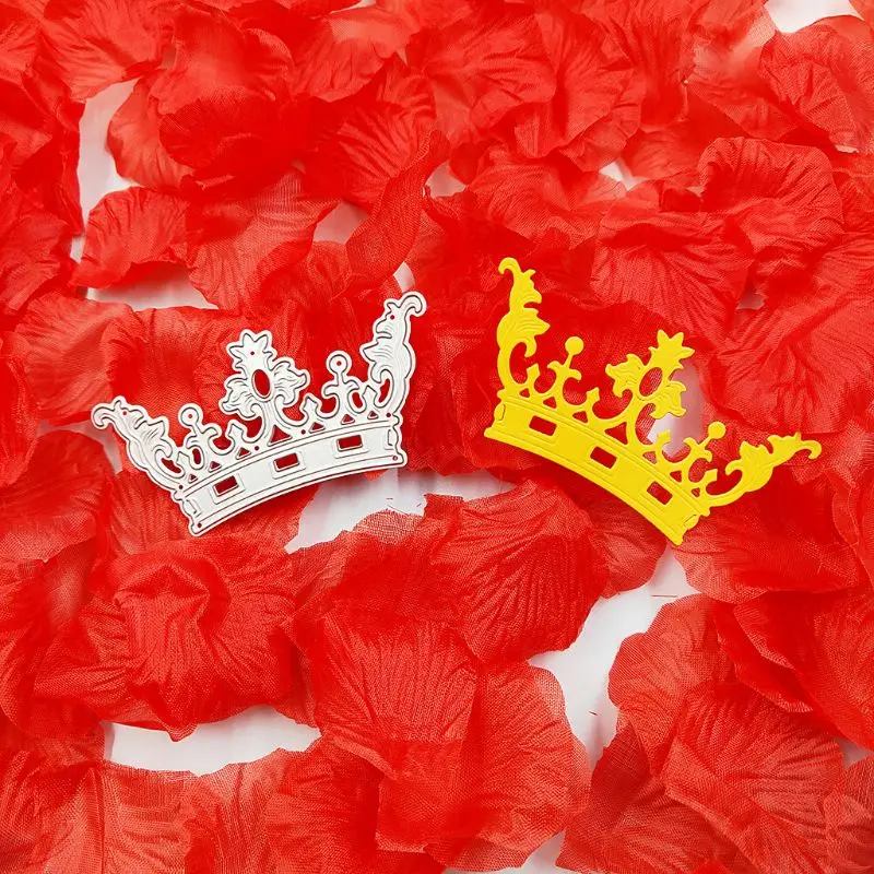 

Carbon Steel Crown Cutting Die Embossing Stencil Template Mold DIY Paper Art Handcraft Scrapbook Bookmark Card Decor