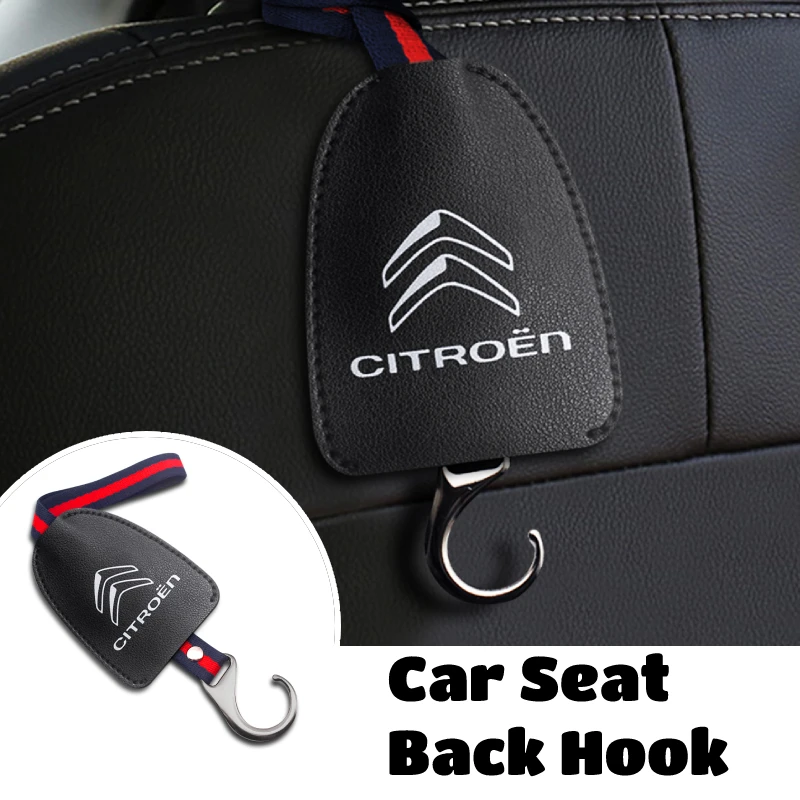

Leather Multifunctional Car Styling Seat Back Hook Headrest Hanger For Citroen C4 C1 C3 C6 C5 C8 DS C-ELYSEE VTS C4l Interior