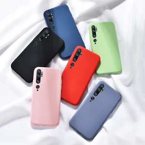 for xiaomi mi note10 lite case liquid rubber silicone case for xiaomi mi note10 lite cover for xiaomi mi note10 lite mi 10 lite free global shipping