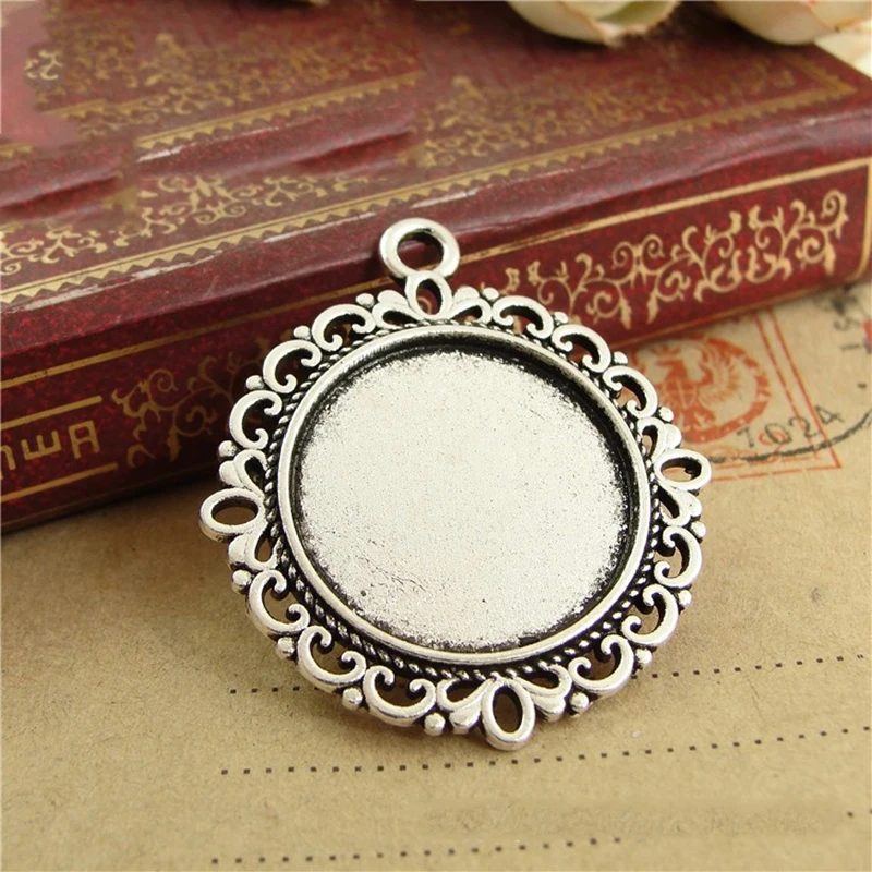 10 шт. кабошон 20 мм база настройки кулон Стекло Базовая Камея оправа гнездо пустая