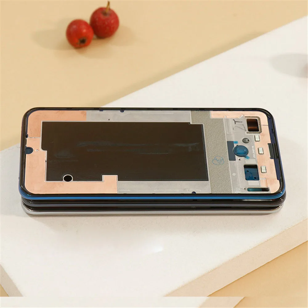 original front frame for xiaomi mi 10 lite mobile phone accessories front housing lcd frame bezel plate parts free global shipping