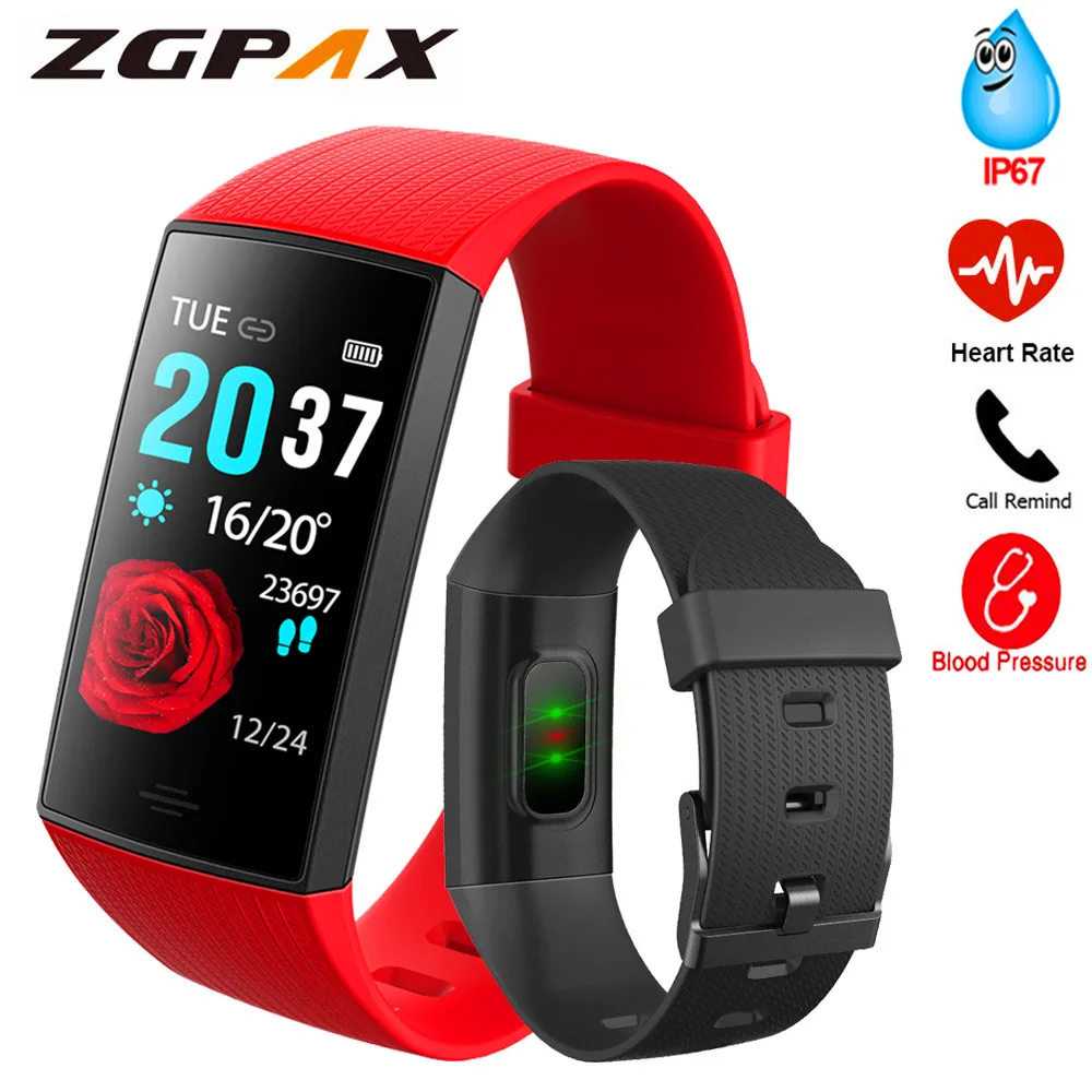 Смарт-браслет для спорта с функцией мониторинга кровяного давления напоминания