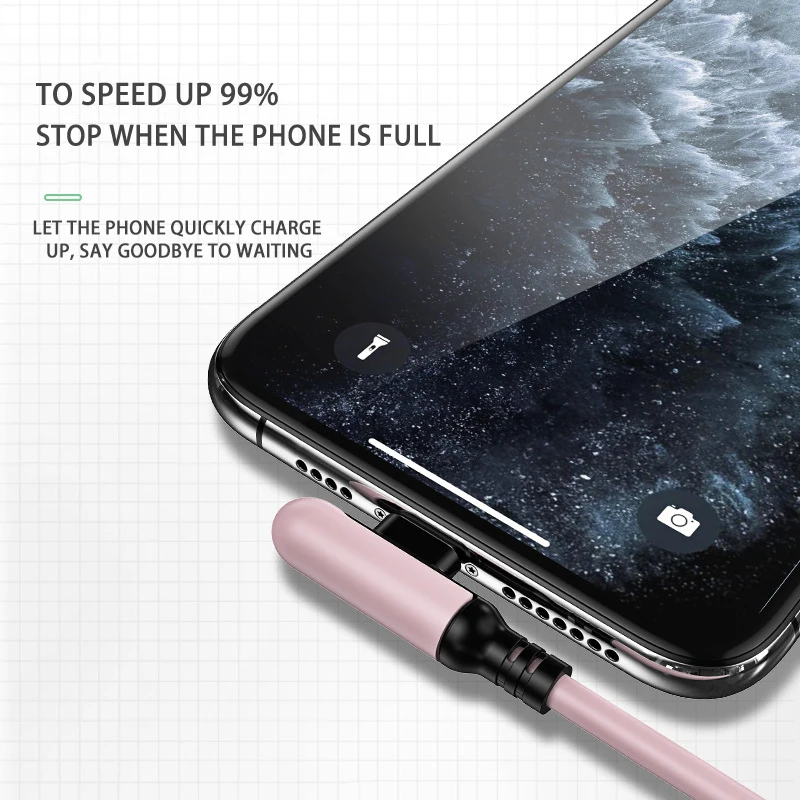 

New 90 Degree USB Cable For iPhone 12 11 Pro Max X XR XS 8 7 6 6s 5 5s Fast Charging Charger Liquid Silicone Data Cable 0.3/1.2