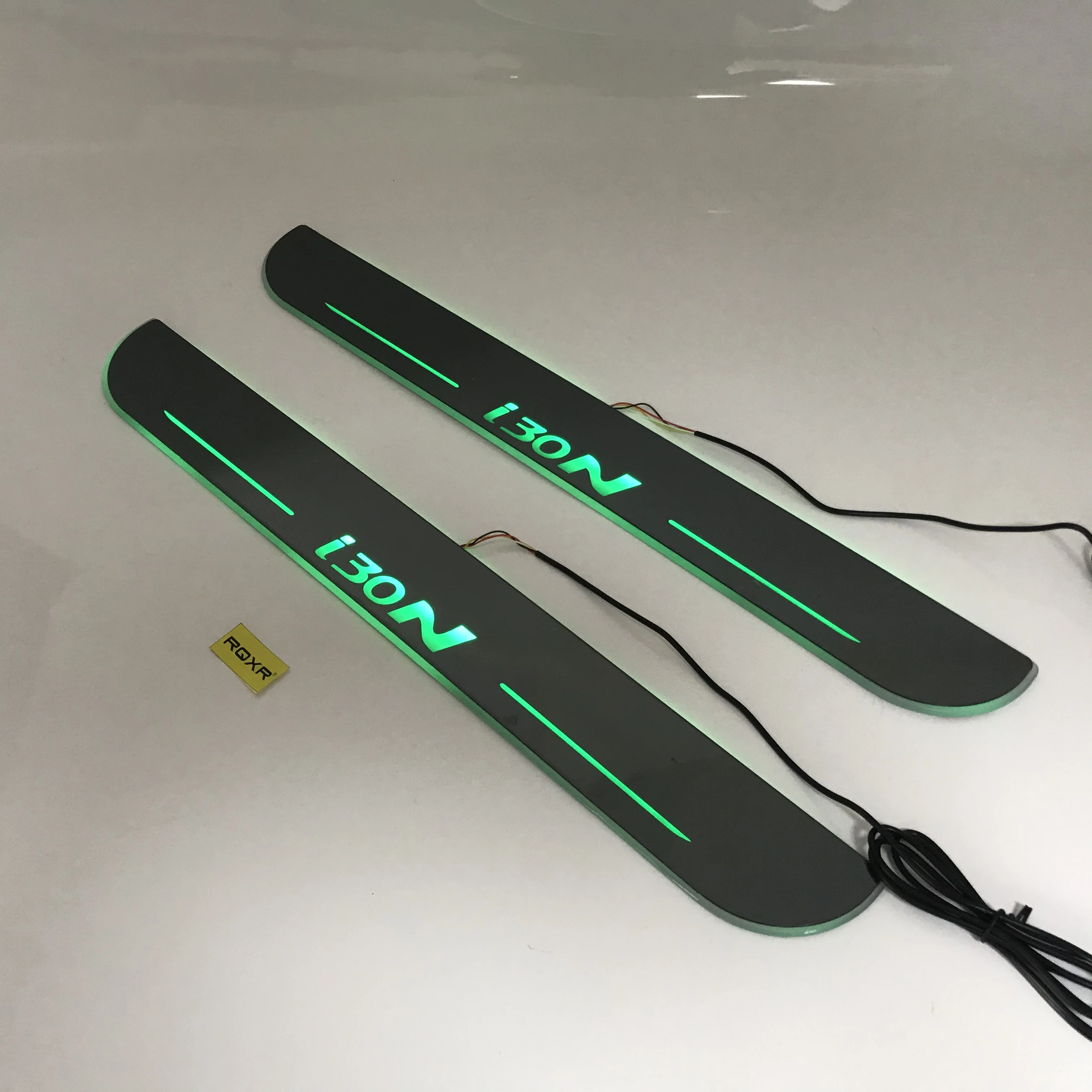 Osmrk led перемещение двери Накладка для Hyundai i30N динамический дверной порог пластина