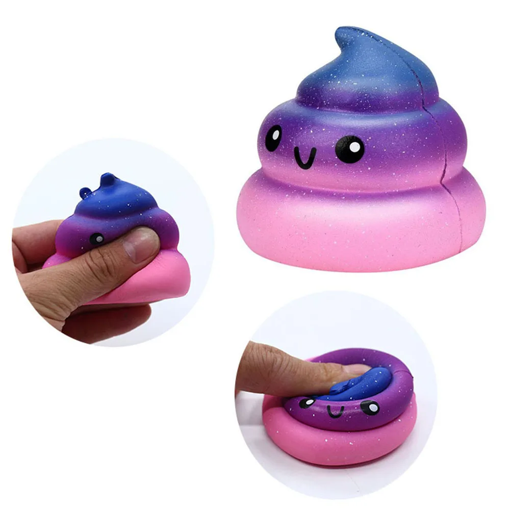 

Exquisite Fun Galaxy Poo Scented Squishy Squeeze oyuncak Antistress funny Charm Slow Rising Stress Reliever Toy Novelty