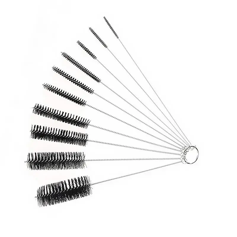 10Pcs/set Nylon Brush Multi-Functional Tools Cleaning Drink Straws Sewing Machines Paint Spray Guns Cleaner |