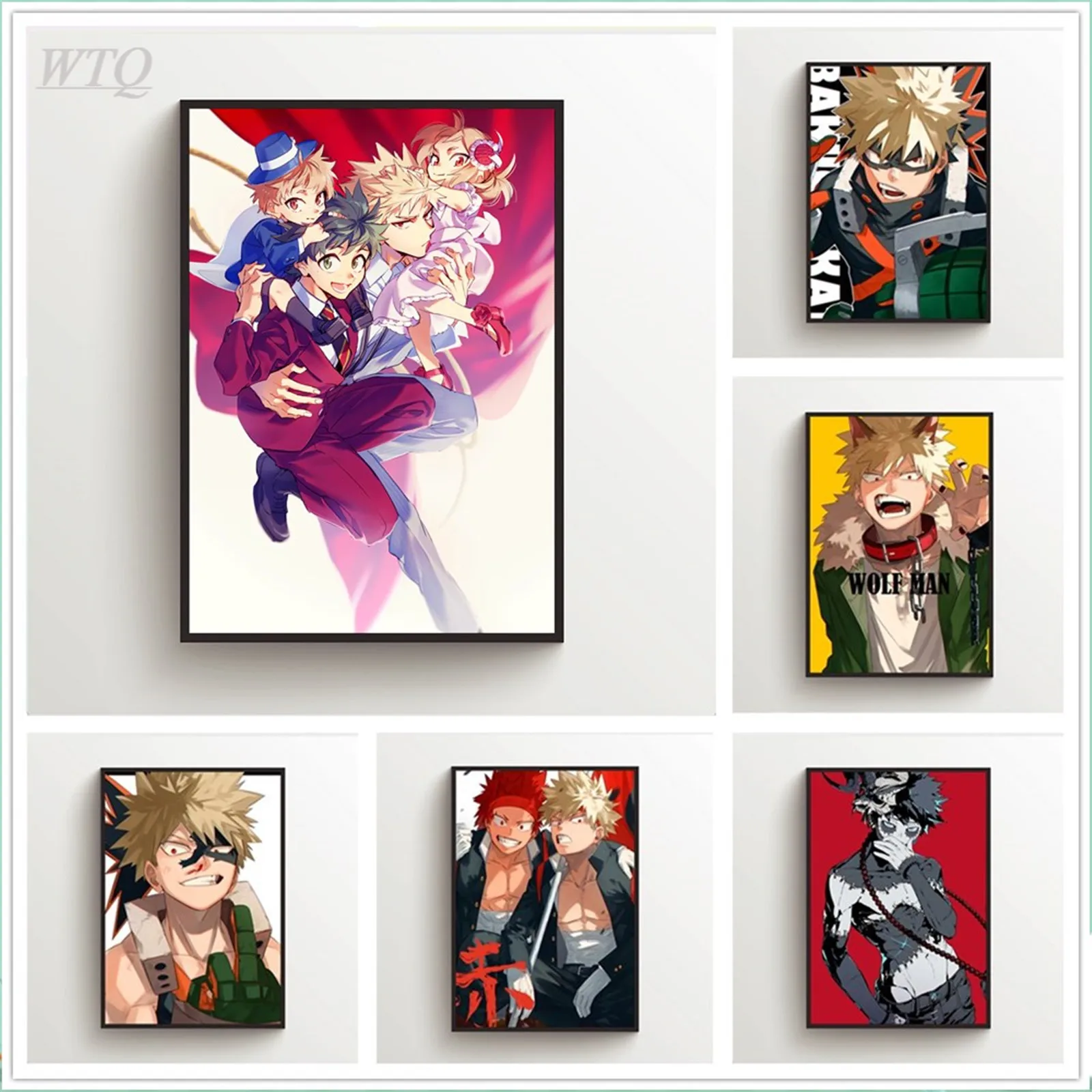 

Boku No Hero Academia Bakugou Katsuki Anime Posters Wall Poster Canvas Painting Wall Decor Wall Art Picture Room Decor Home Deco