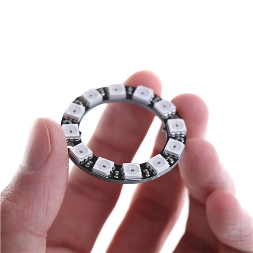 

High Quality NEW 12Bit WS2812B 5050 RGB LED + Integrated Driver Module For Arduino RGB LED Ring