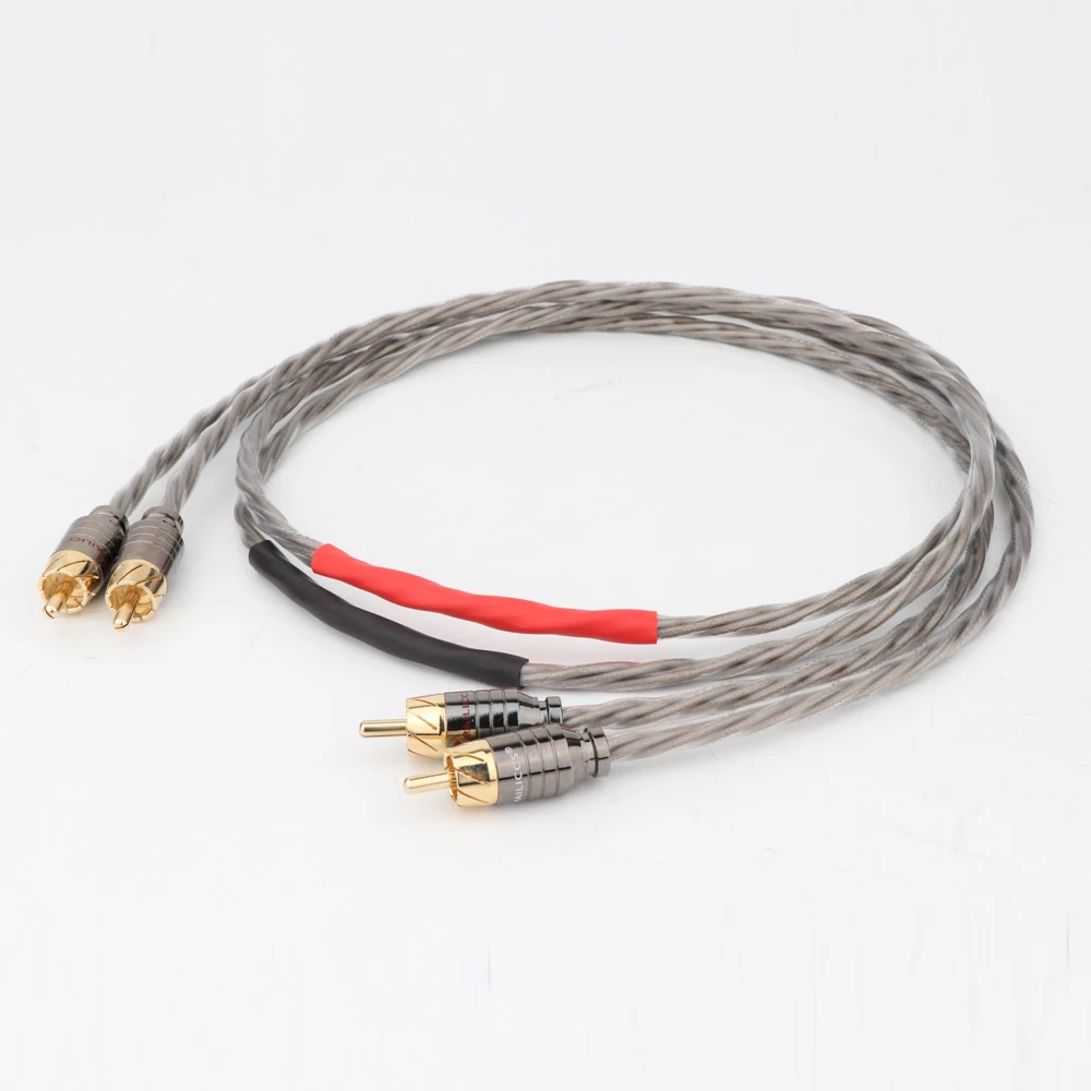 

X435 HIFI Odin Silver Plated RCA Interconnect Cable RCA to RCA Audio Cable Analogue Cable Phono Cable