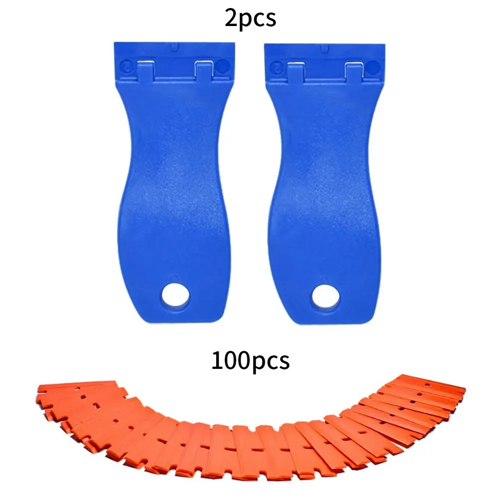 

100PCS Plastic Glue Scraper Sharp Safe Remover Tools For Scraping Labels Decals Sticker Caulking Scraper Tool Cleaning Outside