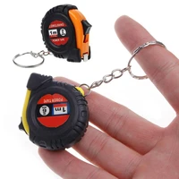 mini power tape measure keychain 1m retractable ruler steel tape measure key chain pocket measuring tape meter inch tailor tool
