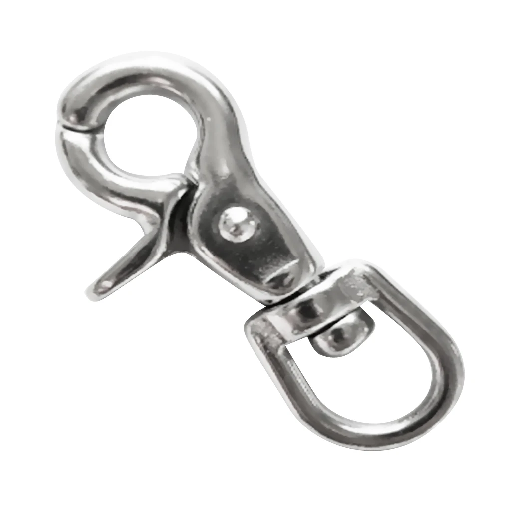 

304 Stainless Steel Swivel Lobster Clasp Clip Snap Hook Bag Pet Lanyard