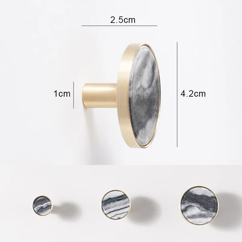 Simanfei 4 шт. ручки из латуни скандинавский минималистичный каменный корпус ручка