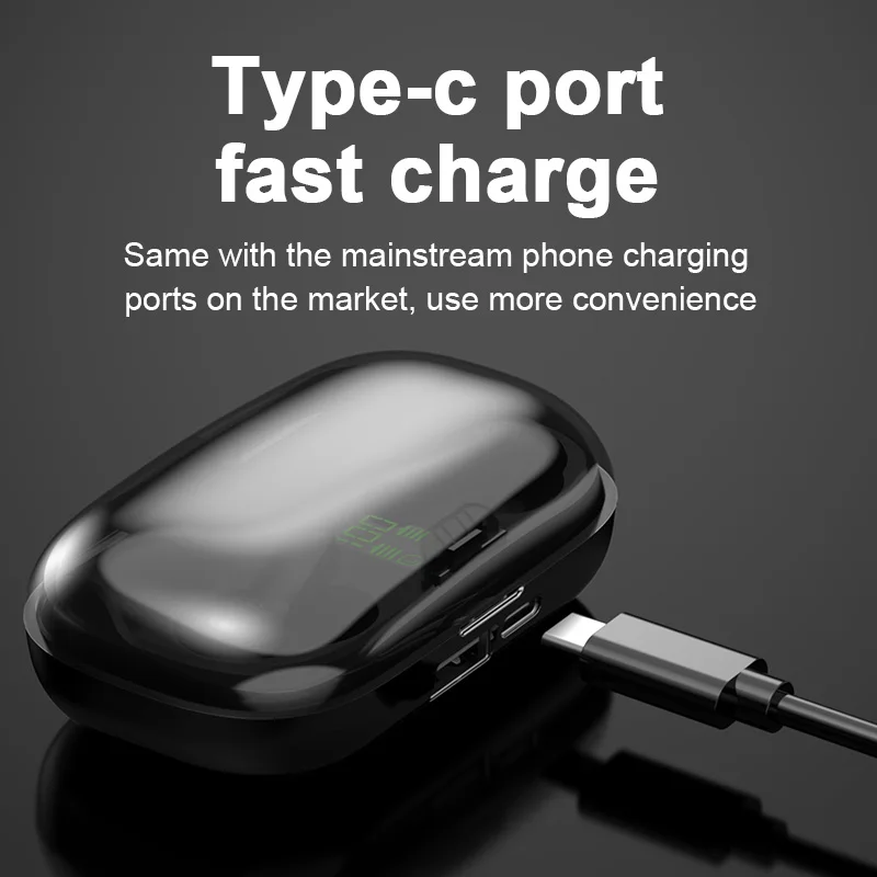 

XG01 TWS Bluetooth Earphone HiFi 9D Bass Stereo In-ear Wireless Headphones Earbuds Bluetooth V5.0 Ture Wireless Stereo Headest