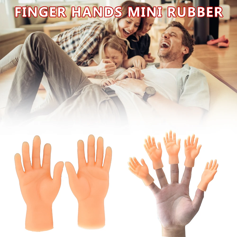 

Finger Hands Mini Rubber Puppets Original Finger Hands Toys Novelty for Family and Friends