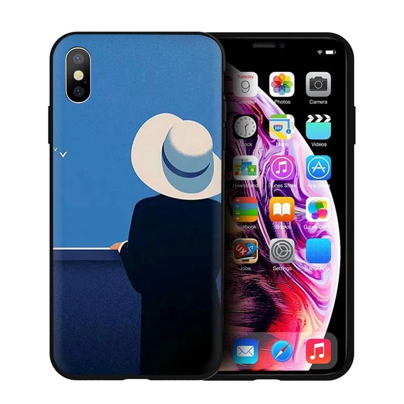 Мягкий силиконовый чехол для телефона EWAU Rene Magritte для iPhone 5 5S SE 6 6s 7 8 plus X XR XS 11 Pro Max - Цвет: B12