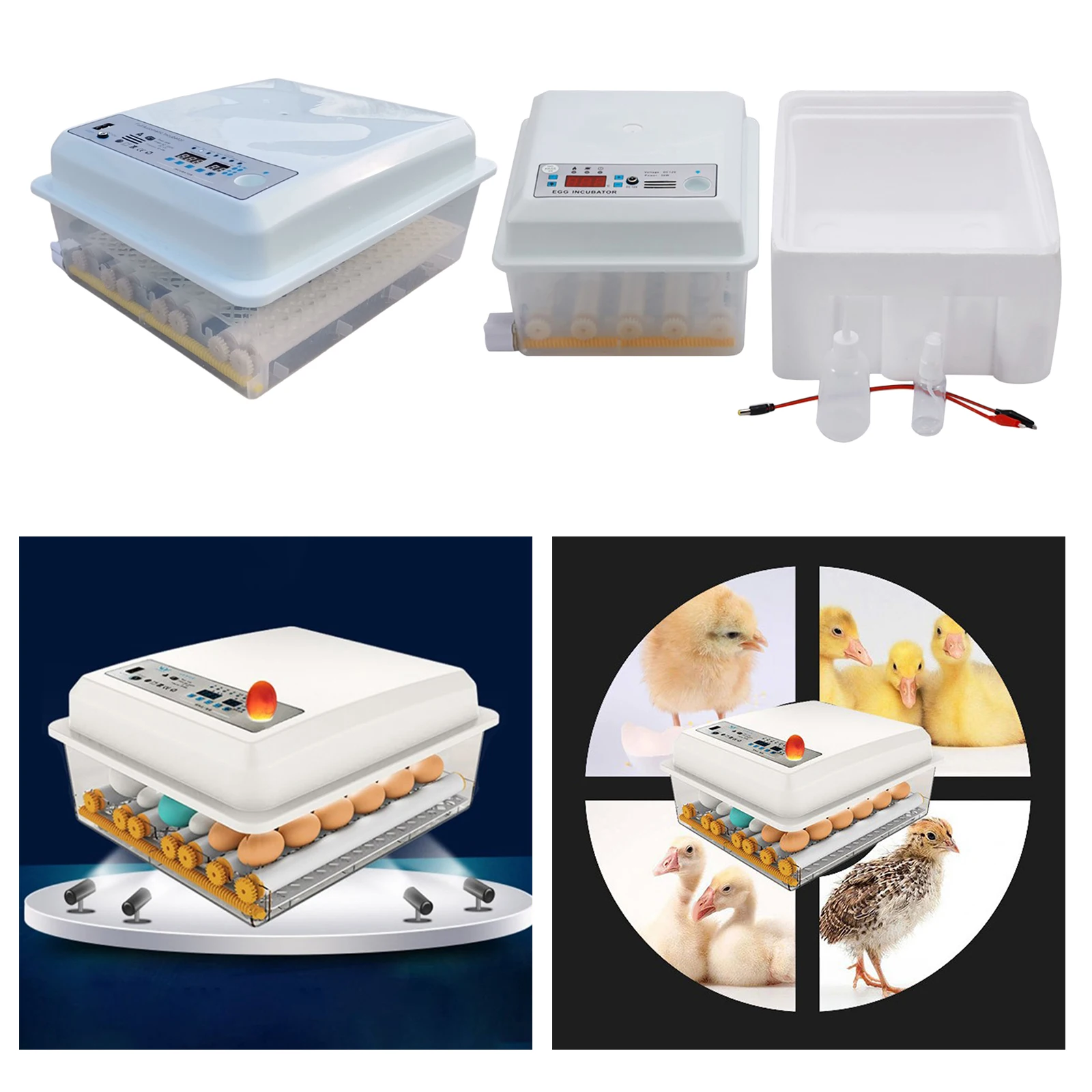 

16/36 Eggs Automatic Incubator Digital Poultry Hatcher Egg Turning for Goose
