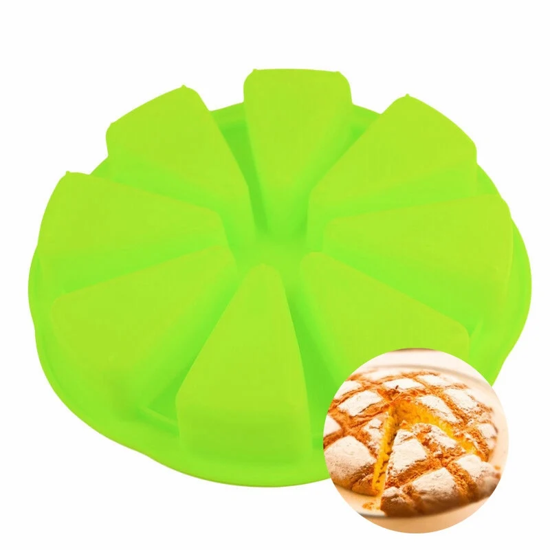 

Bakeware Molds Cake Pan Silicone Cake Mold Pudding Triangle Cakes Mould Muffin Pan Pizza SlicesBaking Tools