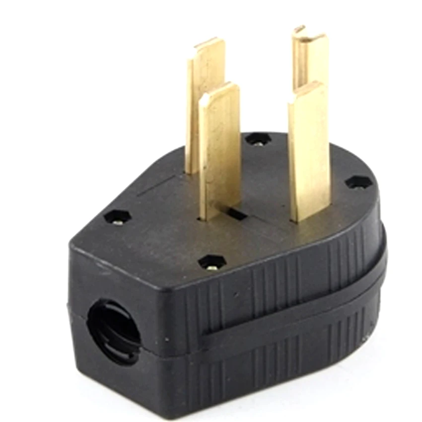 Черный UL 50A 250V 125V NEMA L14 50P промышленный витой замок штепсельная вилка 4 полюсный
