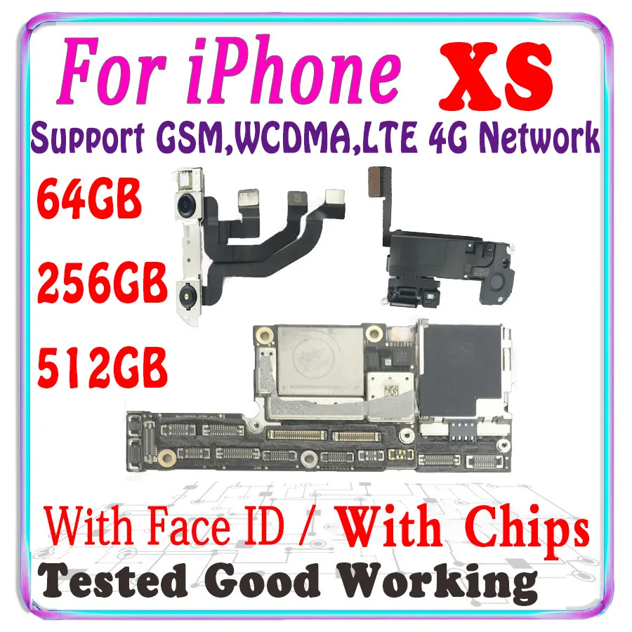 Бесплатный iCloud разблокированный для iPhone XS материнская плата 5 8 дюйма с