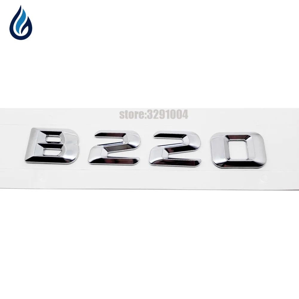 

Для Mercedes Benz B Class B220 w204 w203 w211 w210 w212 w205 w124 w163 Slk хромированные буквы с цифрами задний багажник эмблема наклейка