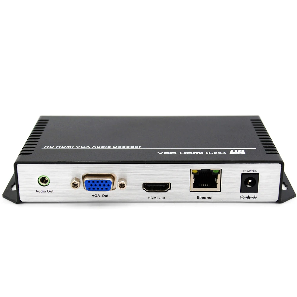 H.264 HDMI VGA HD видео аудио декодер IP потоковый для HTTP RTSP RTMP UDP HLS камеры к