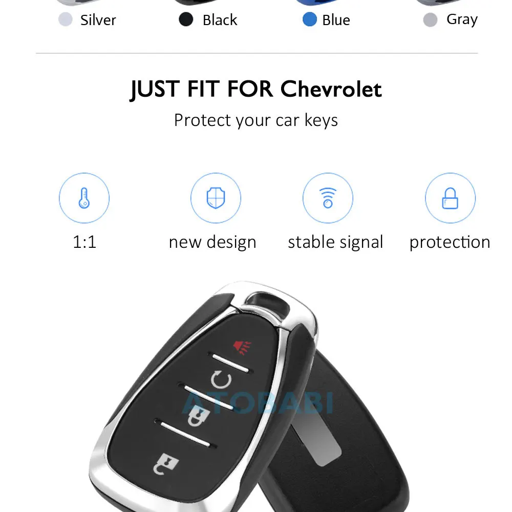 Алюминиевый сплав автомобильный ключ чехол для Chevrolet Equinox Chevrolet Malibu XL умный пульт дистанционного Fob крышка протектор сумка авто аксессуары