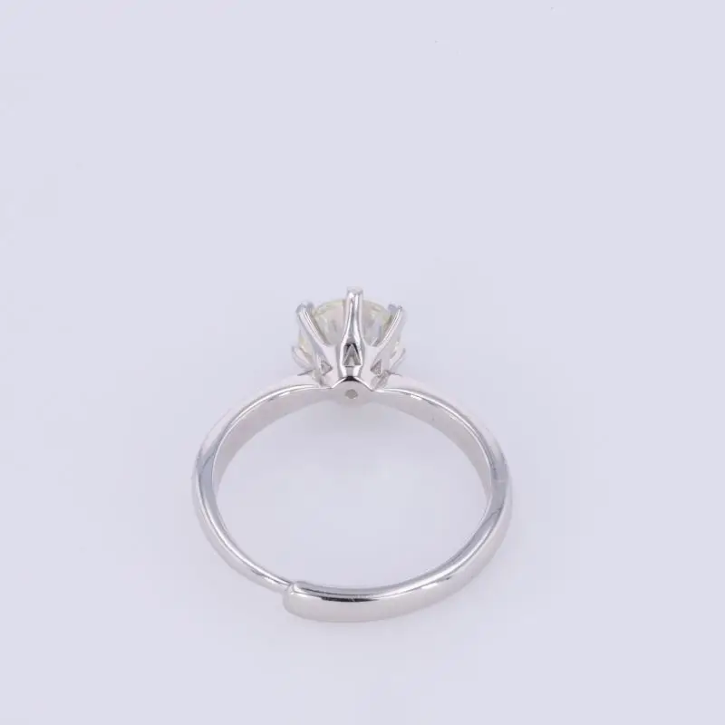 Кольцо женское из серебра 925 пробы регулируемое 1 карат | Украшения и аксессуары