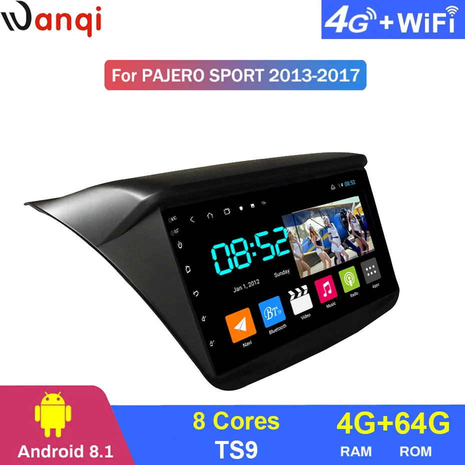 Android 8 1 автомобильный DVD 1din мультимедиа Navi система для mitsubishi Pajero sport 2013 2017